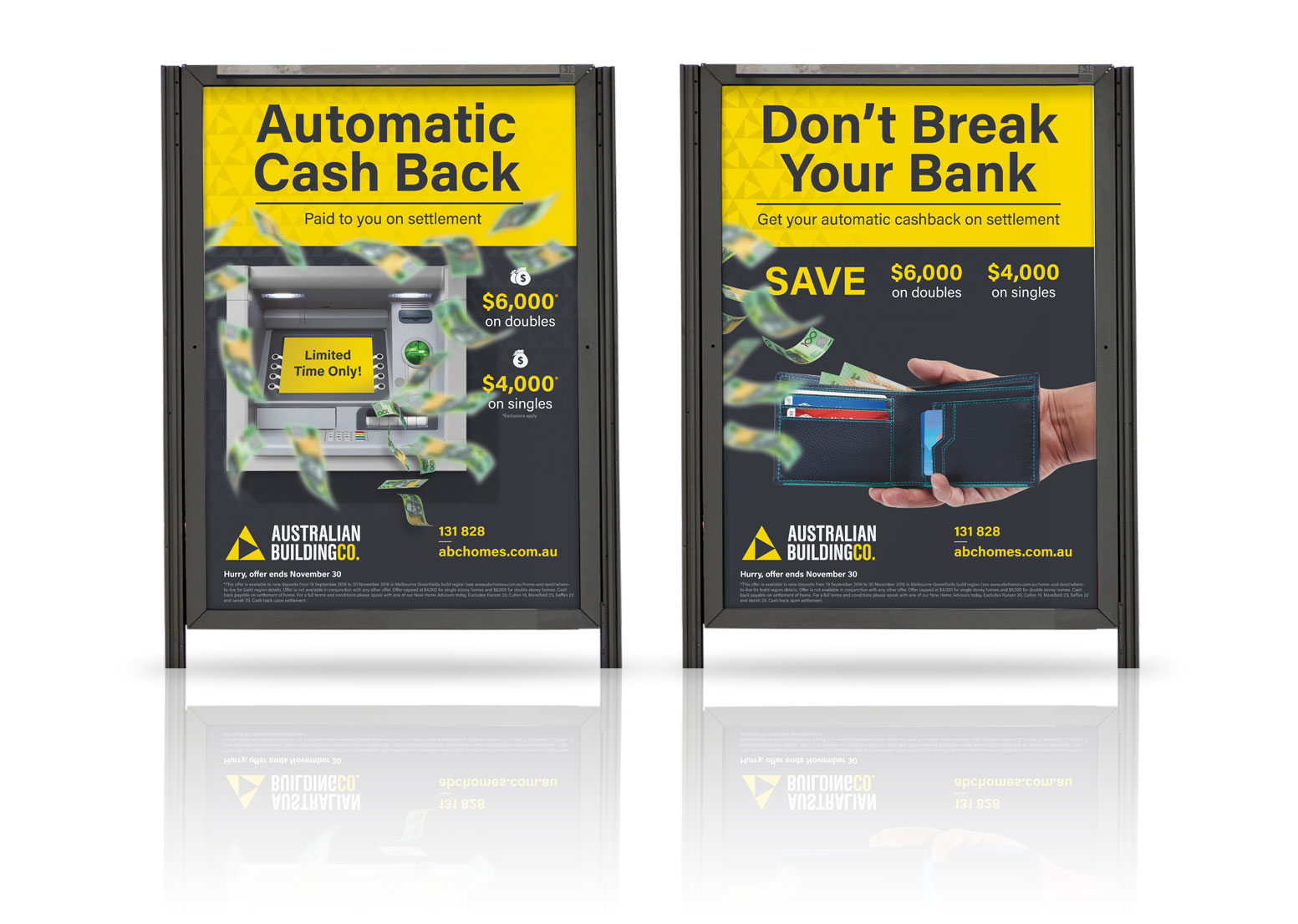 Australian Building Company - Campaign: Automatic Cash Back | Point of Sale