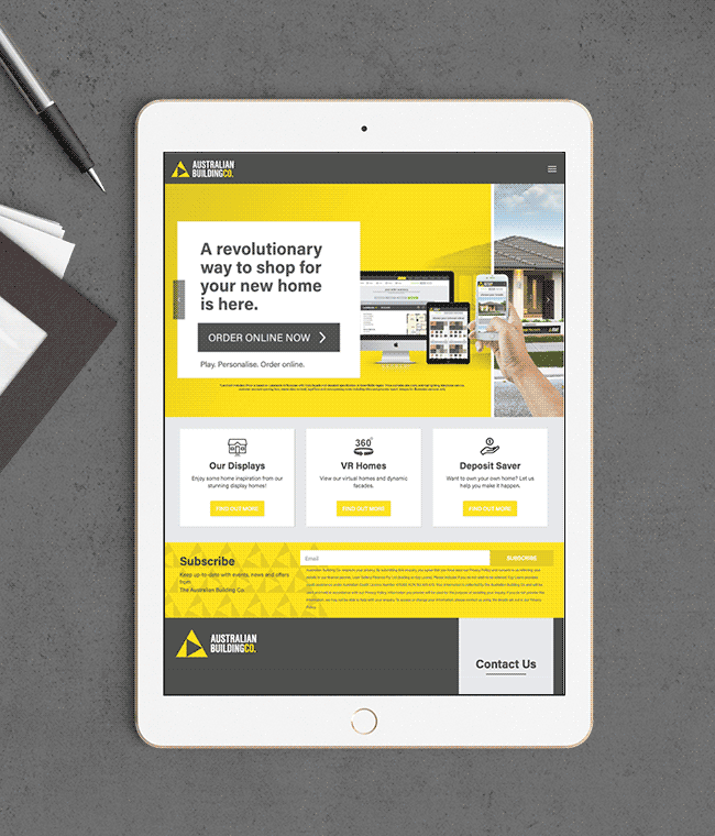 Australian Building Company - Home Creator. A revolutionary way to shop for your new home at your fingertips.